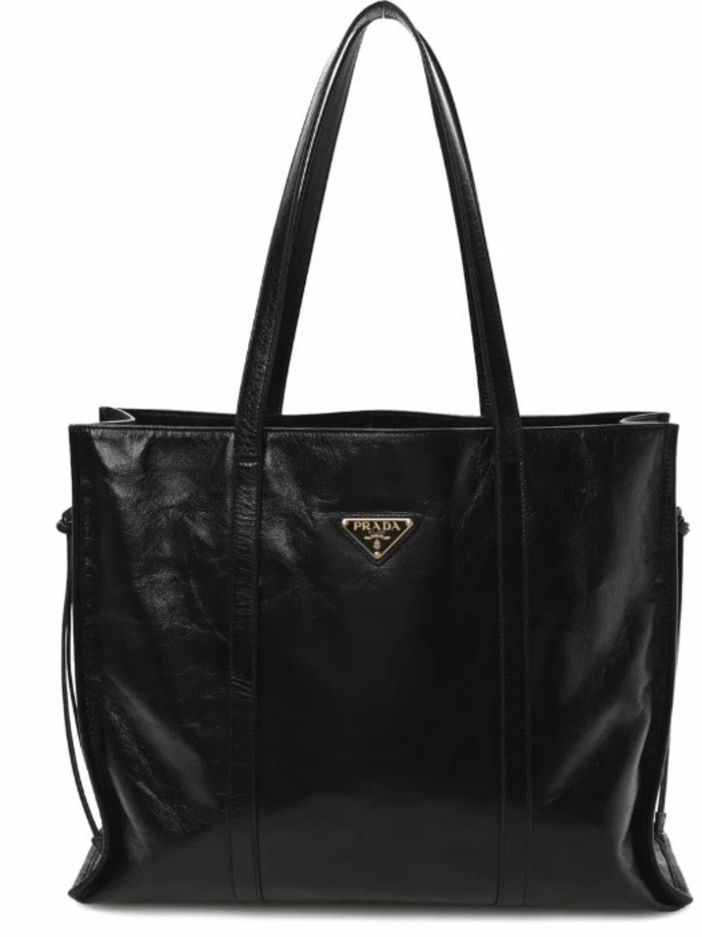 $3300 Authentic Prada LUX SOFT BLACK LARGE SHOPPING BAG